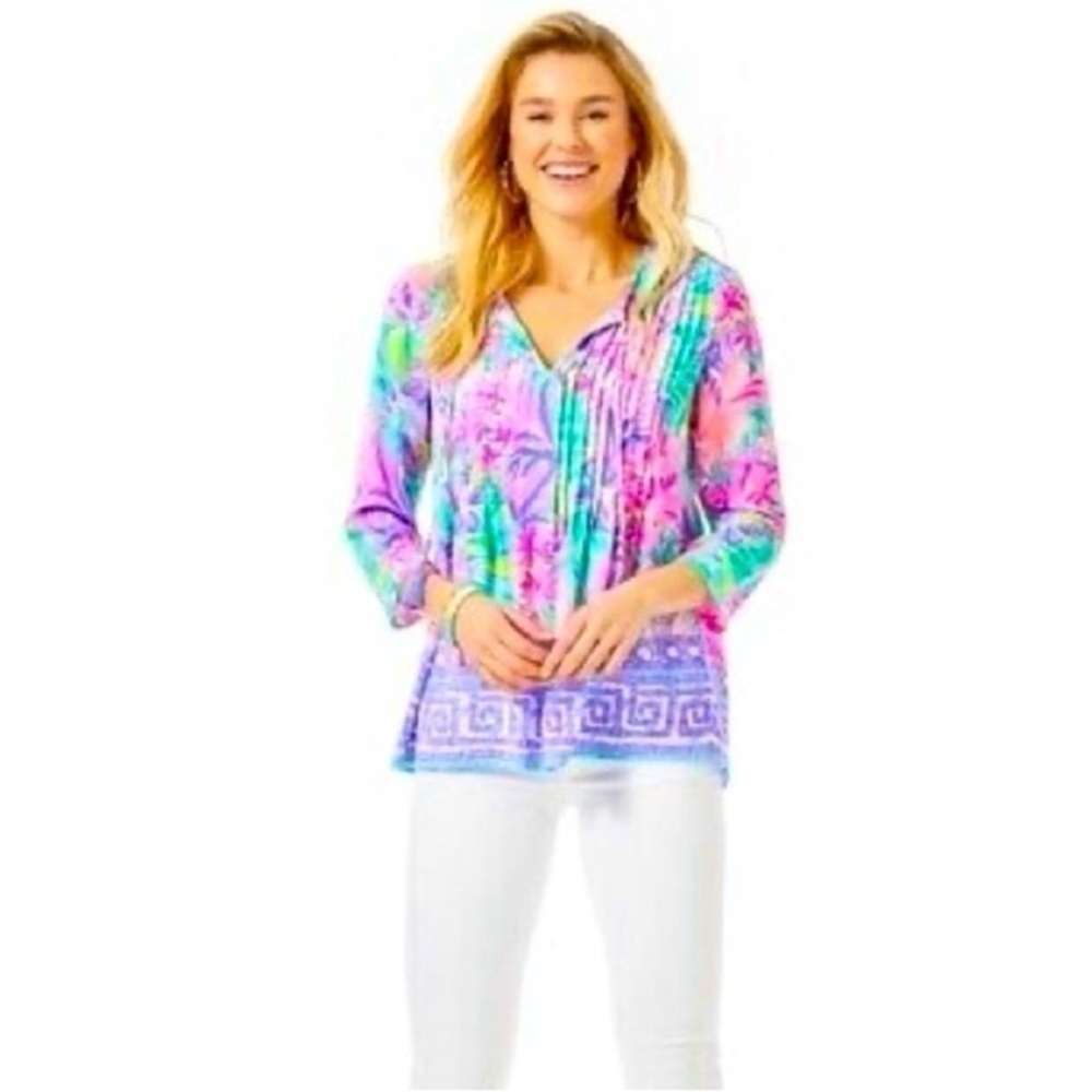 Lilly Pulitzer NWT Marilina Tunic in It Was All A Dream Print Size XS
